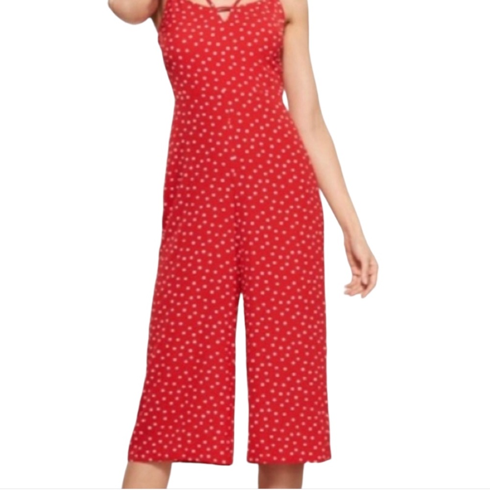 NWOT Emerald Sundae Red Polka Dot Jumpsuit